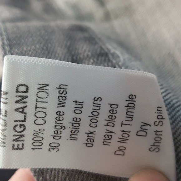 Vintage 1940's Freddies if Pinewood in Grey 1940's Button Jeans 36R - Picture 9 of 9